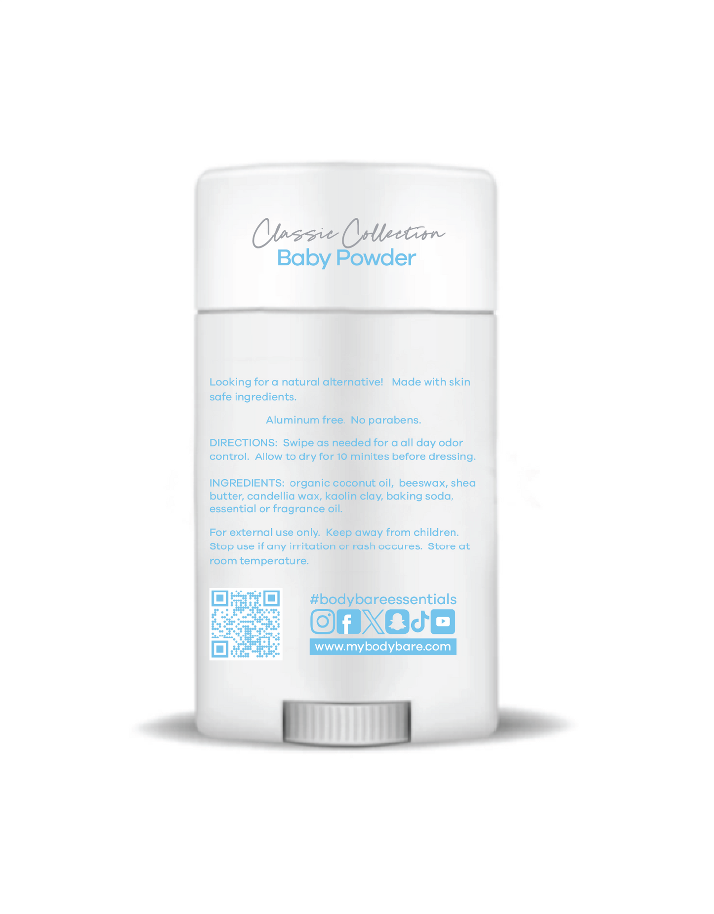 Baby Powder – Aluminum-Free Natural Deodorant | BODY BARE™