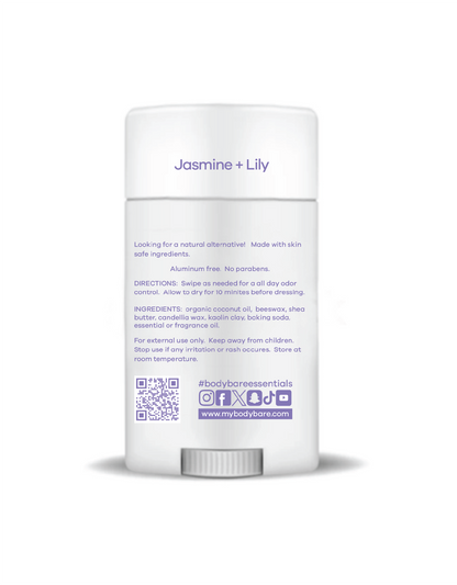 Jasmine + Lily – Natural Aluminum-Free Deodorant | BODY BARE™
