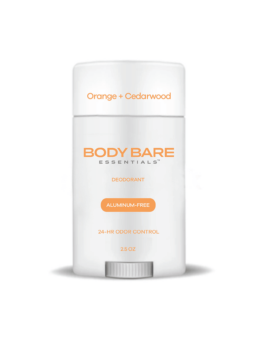 Orange + Cedarwood Natural Deodorant Stick - Aluminum-Free Deodorant | BODY BARE™ - BODY BARE