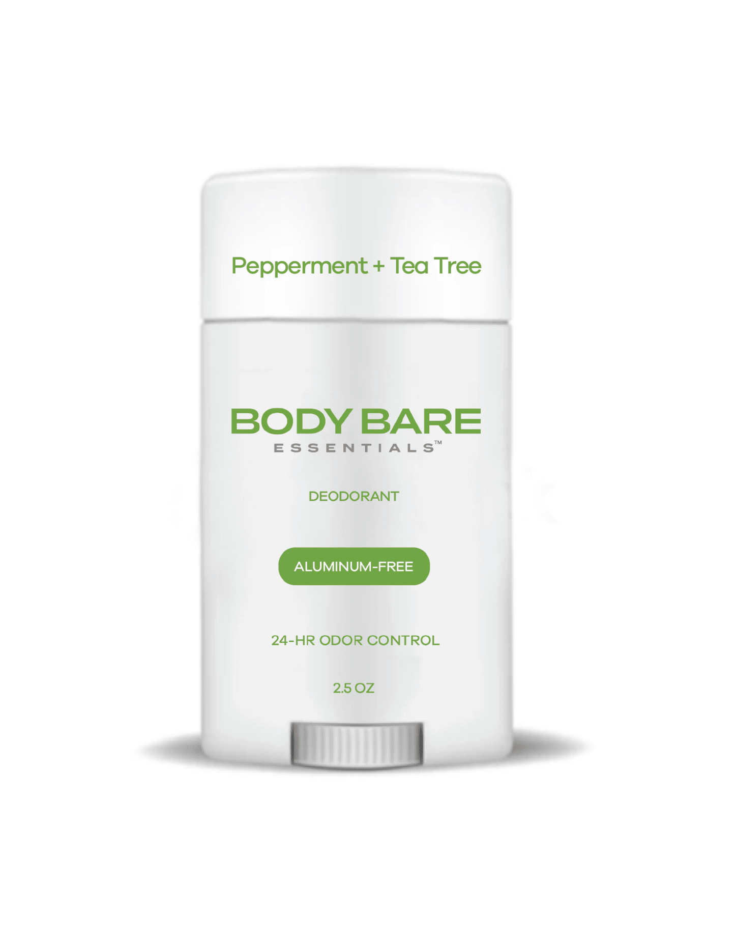 Peppermint + Tea Tree Natural Deodorant Stick - Aluminum-Free Deodorant | BODY BARE™ - BODY BARE